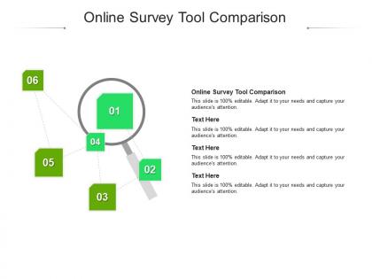 Online survey tool comparison ppt powerpoint presentation ideas inspiration cpb
