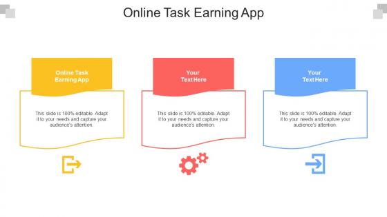Online Task Earning App Ppt Powerpoint Presentation Gallery Portfolio Cpb