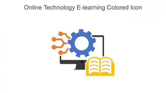 Online Technology E Learning Colored Icon In Powerpoint Pptx Png And Editable Eps Format
