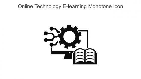 Online Technology E Learning Monotone Icon In Powerpoint Pptx Png And Editable Eps Format