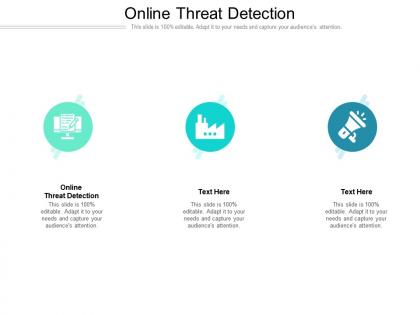 Online threat detection ppt powerpoint presentation inspiration design templates cpb