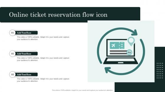 Online Ticket Reservation Flow Icon