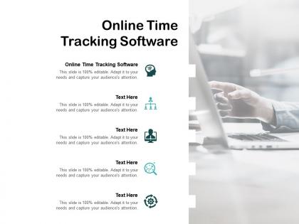 Online time tracking software ppt powerpoint presentation slides inspiration cpb