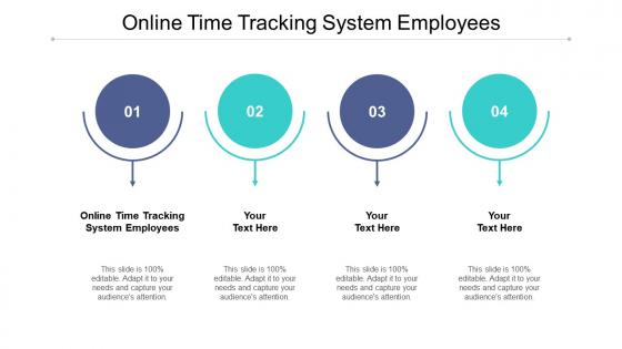 Online time tracking system employees ppt powerpoint presentation show sample cpb