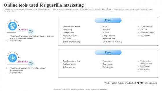 Online Tools Used For Guerilla Goviral Social Media Campaigns And Posts For Maximum Engagement