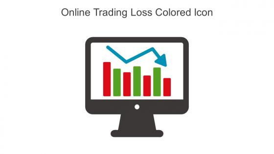 Online Trading Loss Colored Icon In Powerpoint Pptx Png And Editable Eps Format