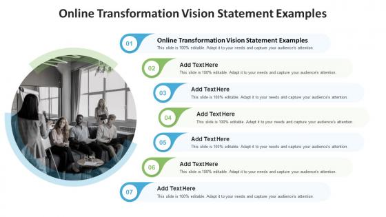 Online Transformation Vision Statement Examples In Powerpoint And Google Slides Cpb