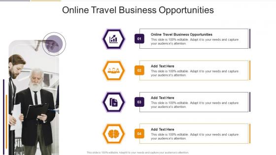 Online Travel Business Opportunities In Powerpoint And Google Slides Cpb