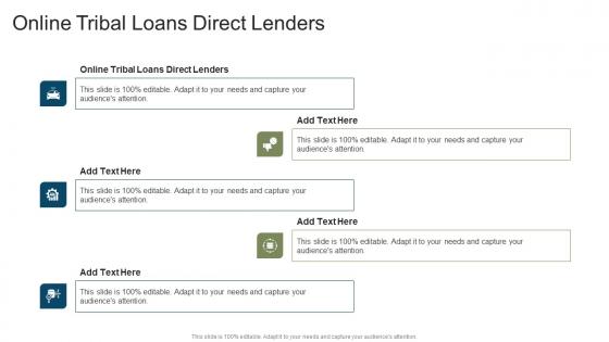 Online Tribal Loans Direct Lenders In Powerpoint And Google Slides Cpb