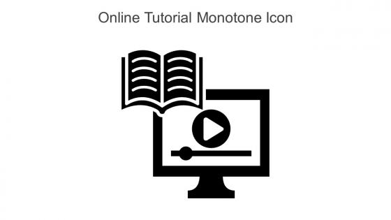 Online Tutorial Monotone Icon In Powerpoint Pptx Png And Editable Eps Format