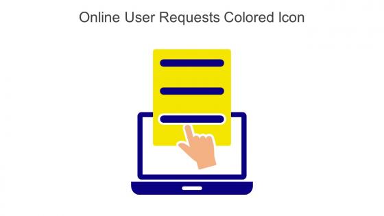 Online User Requests Colored Icon In Powerpoint Pptx Png And Editable Eps Format