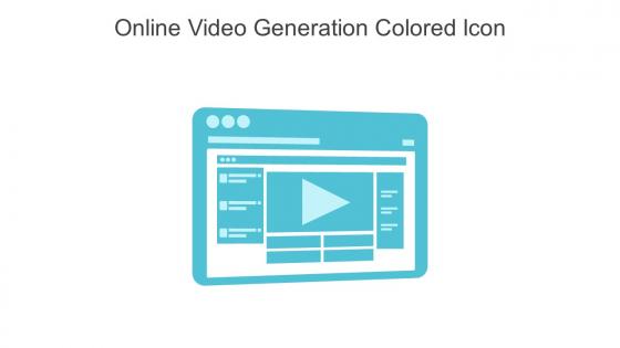 Online Video Generation Colored Icon In Powerpoint Pptx Png And Editable Eps Format