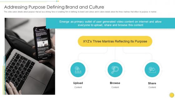 Online video hosting platform investor funding elevator purpose defining brand and culture