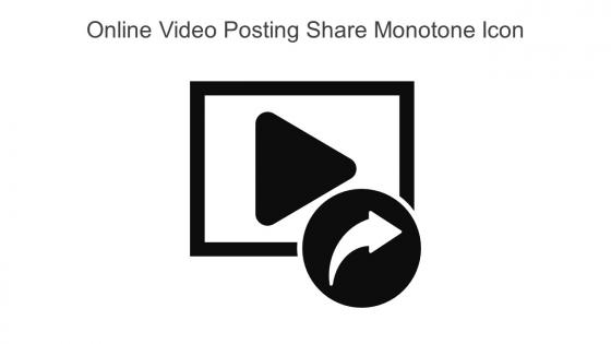 Online Video Posting Share Monotone Icon In Powerpoint Pptx Png And Editable Eps Format