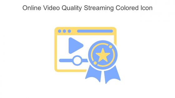 Online Video Quality Streaming Colored Icon In Powerpoint Pptx Png And Editable Eps Format