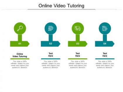 Online video tutoring ppt powerpoint presentation ideas influencers cpb