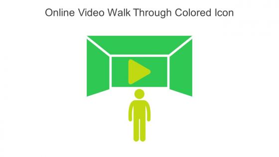 Online Video Walk Through Colored Icon In Powerpoint Pptx Png And Editable Eps Format