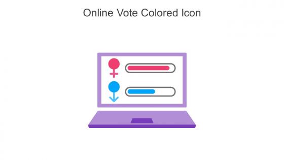 Online Vote Colored Icon In Powerpoint Pptx Png And Editable Eps Format