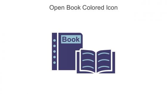 Open Book Colored Icon In Powerpoint Pptx Png And Editable Eps Format