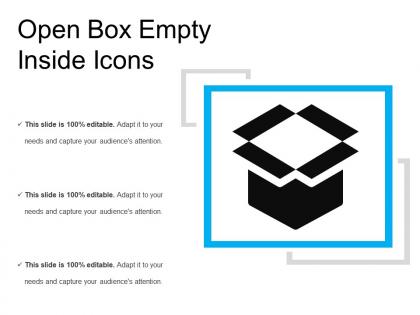 Open box empty inside icons