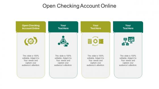 Open checking account online ppt powerpoint presentation inspiration cpb