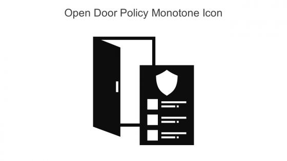Open Door Policy Monotone Icon In Powerpoint Pptx Png And Editable Eps Format