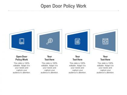 Open door policy work ppt powerpoint presentation file model cpb
