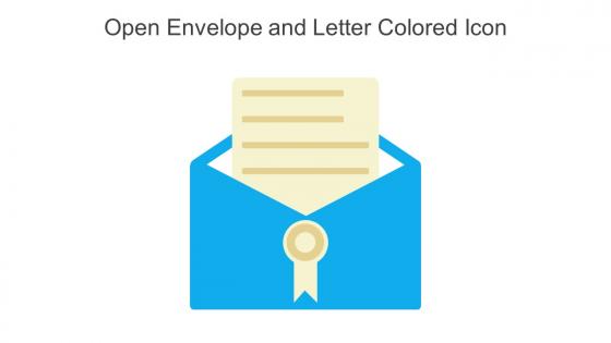 Open Envelope And Letter Colored Icon In Powerpoint Pptx Png And Editable Eps Format