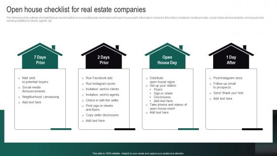Open House Checklist For Real Estate Companies Real Estate Branding Strategies To Attract MKT SS V