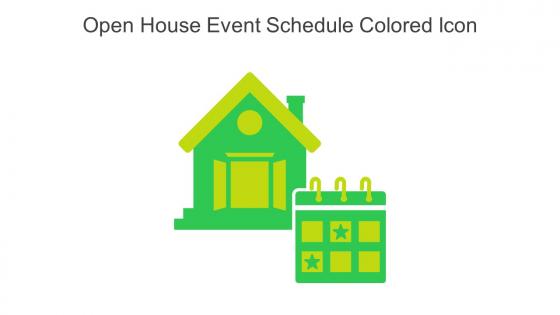 Open House Event Schedule Colored Icon In Powerpoint Pptx Png And Editable Eps Format