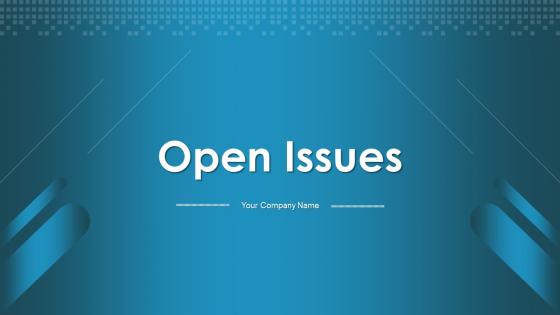 Open issues powerpoint ppt template bundles