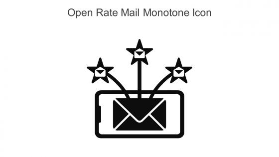 Open Rate Mail Monotone Icon In Powerpoint Pptx Png And Editable Eps Format