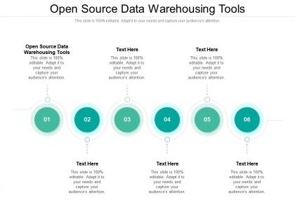 Open source data warehousing tools ppt powerpoint presentation show format cpb