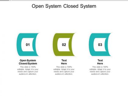 Open system closed system ppt powerpoint presentation styles designs download cpb
