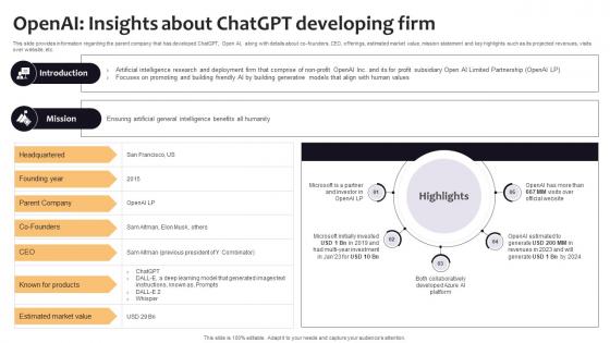 OpenAI Insights About ChatGPT Developing Firm Curated List Of Well Performing Generative AI SS V