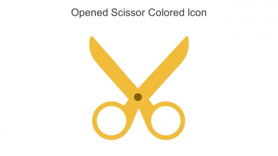 Opened Scissor Colored Icon In Powerpoint Pptx Png And Editable Eps Format