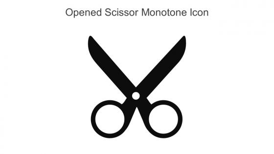 Opened Scissor Monotone Icon In Powerpoint Pptx Png And Editable Eps Format