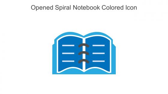 Opened Spiral Notebook Colored Icon In Powerpoint Pptx Png And Editable Eps Format