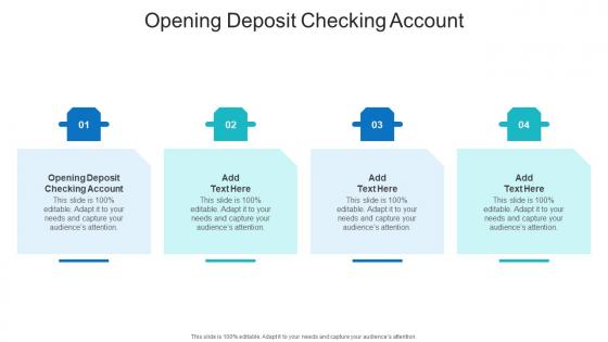 Opening Deposit Checking Account In Powerpoint And Google Slides Cpb