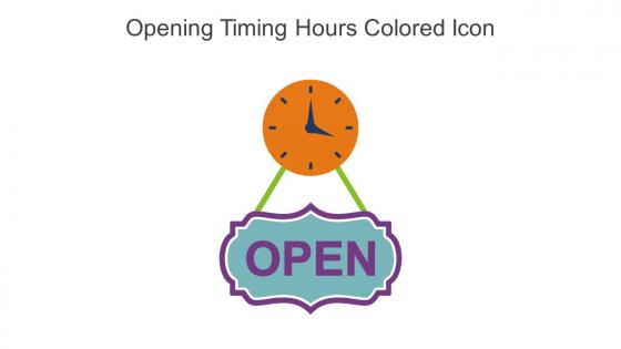 Opening Timing Hours Colored Icon In Powerpoint Pptx Png And Editable Eps Format
