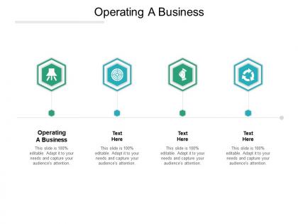 Operating a business ppt powerpoint presentation infographics vector cpb