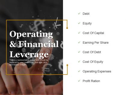 Operating and financial leverage ppt model