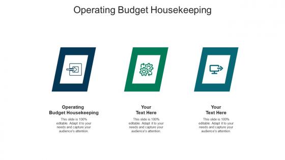 Operating budget housekeeping ppt powerpoint presentation summary graphics cpb