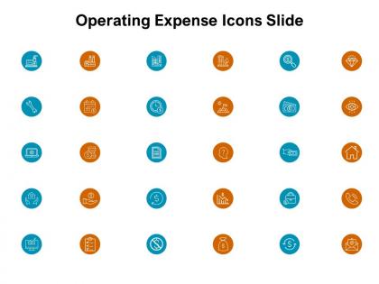 Operating expense icons slide currency ppt powerpoint presentation icon master