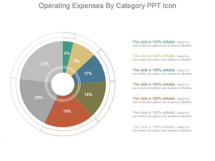 Operating expenses by category ppt icon