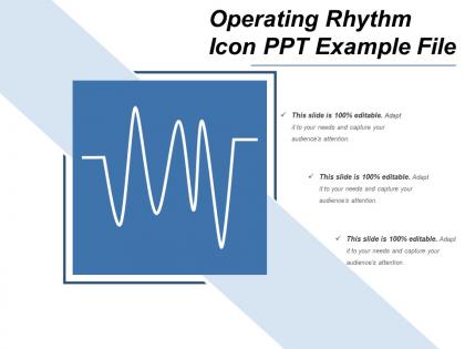 Operating rhythm icon ppt example file