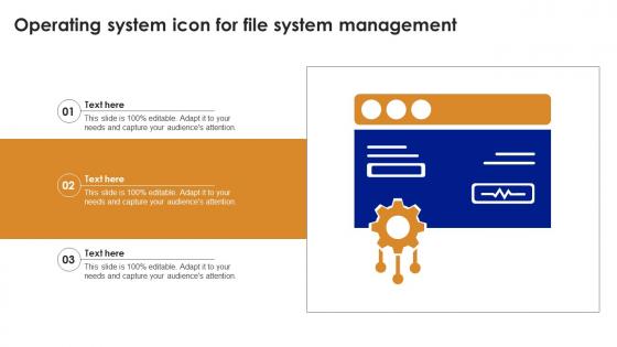 Operating System Icon For File System Management