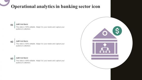 Operational Analytics In Banking Sector Icon