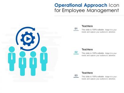 Operational approach icon for employee management