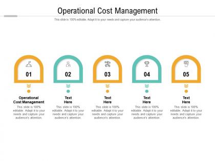 Operational cost management ppt powerpoint presentation file graphics template cpb